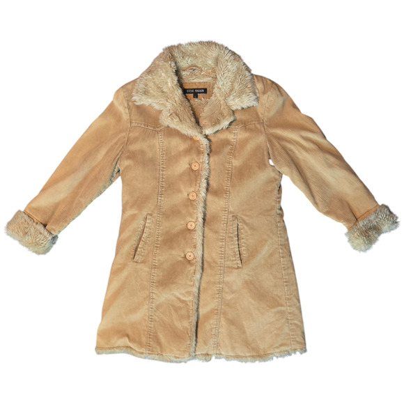 Steve Madden Corduroy Penny Lane Coat Size Large - Picture 5 of 10